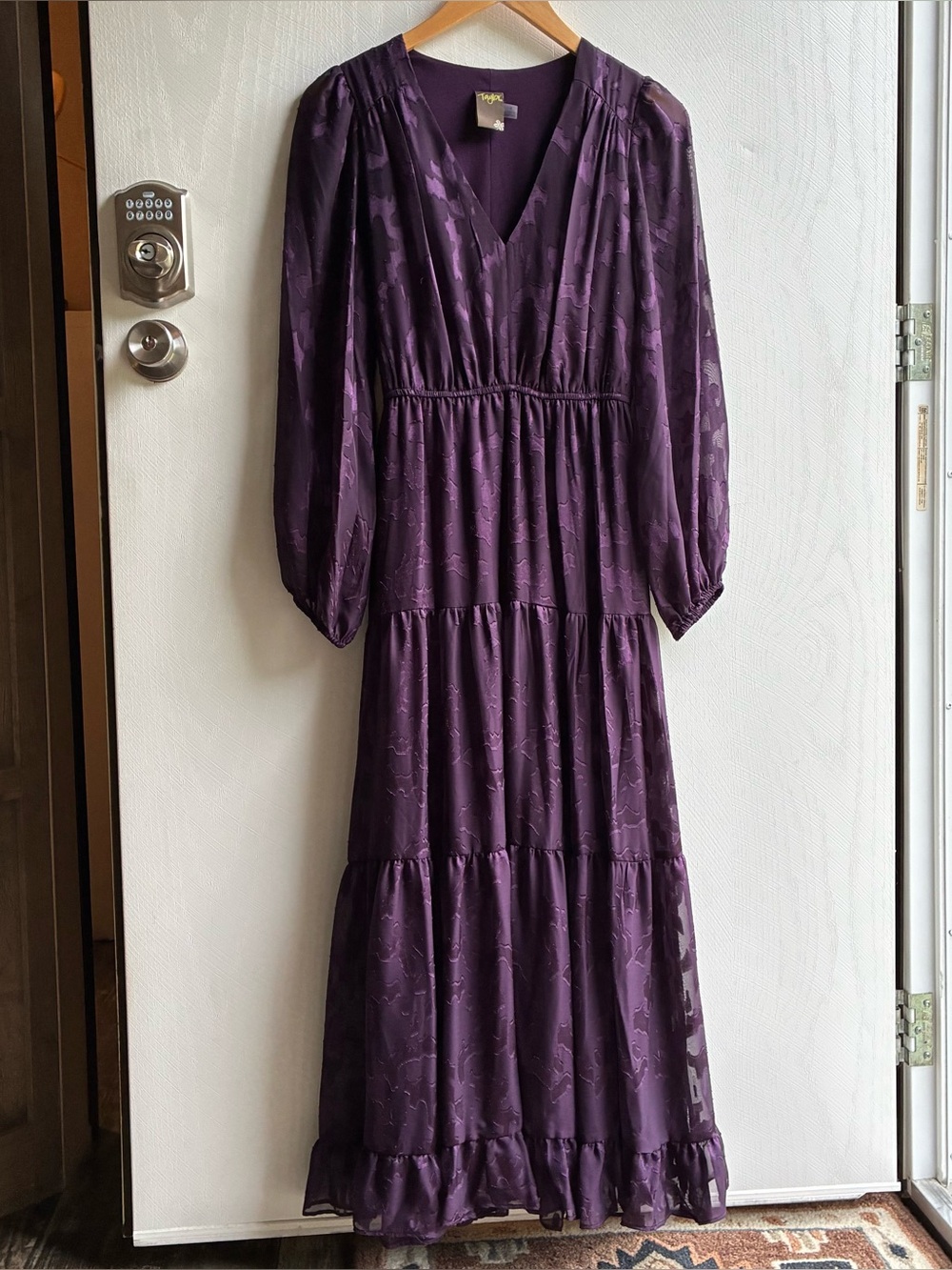 Taylor Plum Purple Whimsical Dress Size 6